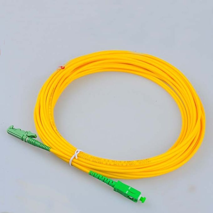 FTTH E2000 APC - SC / APC سیم کشی فیبر نوری، کابل ساده سیم تک حالت