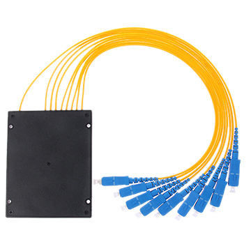 1 X 8 فیبر نوری PLC Splitter 2.0 میلی متری طول موج گسترده با اتصال SC / UPC
