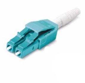 LC OM3 دوپلکس Uniboot اتصال فیبر نوری RohS ماده، رنگ آبی