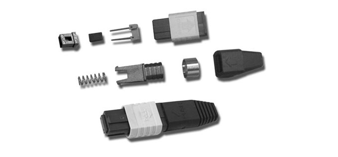 فیبر نوری MPO MTP اتصال Singlemode 50 / 125um با PC Ferrule Endface