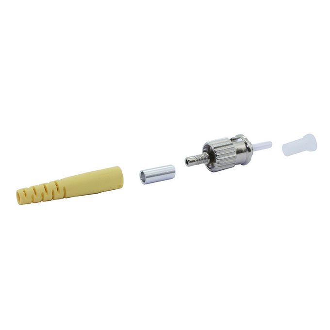 کانکتور فیبر نوری Single / St / Upc 2.0mm زرد بوت، استاندارد ROHS IS0