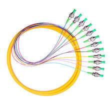12 هسته Singlemode Fiber Optic Pigtail FC / APC 2.0mm 1M برای سیستم FTTH