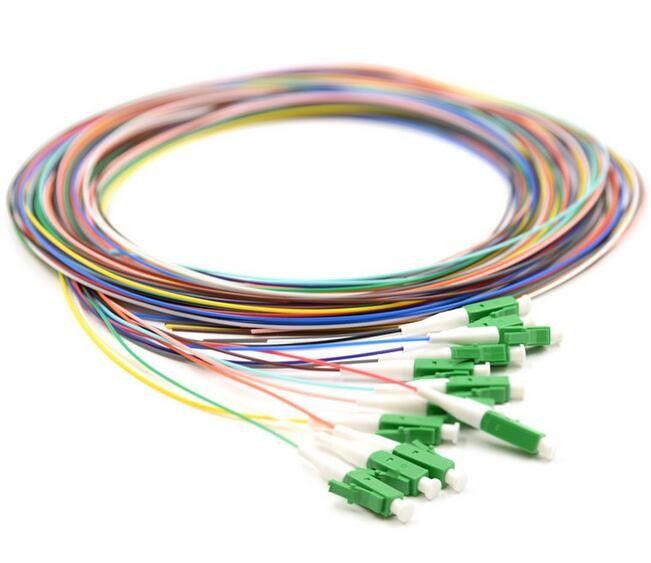 G652 Single Mode Pigtail، FTTH فیبر نوری کابل LC / APC نوع اتصال