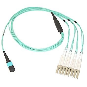 تنها حالت MTP MPO پچ بند OM3 8 هسته 10G فیبر نوری کابل کابل پی وی سی