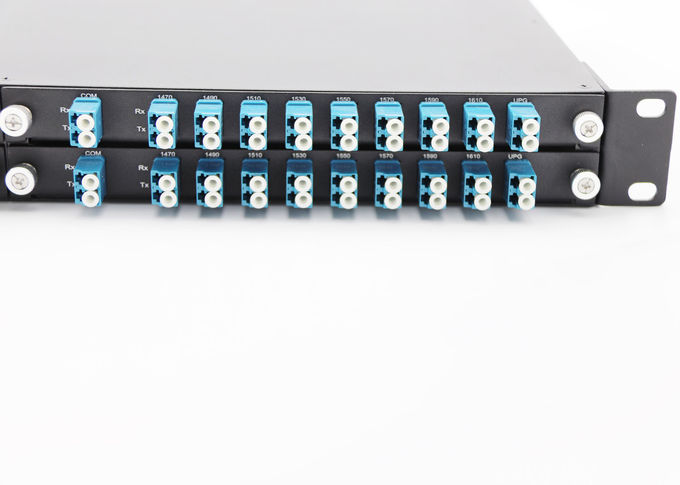 UPG حداکثر IL 2.5dB CWDM Multiplexer ثابت به 1U رک کوه 8 کانال