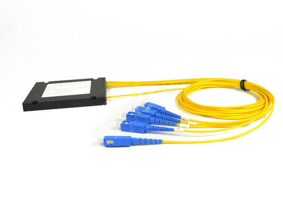 چین صوتی فیبر نوری PLC Splitter SC / UPC اتصال 1x4 PLC Splitter برای FTT X انبساط تامین کننده