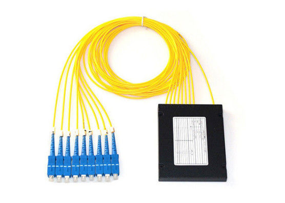چین 2.0 میلی متری 1 ایکس 8 فیبر نوری PLC Splitter Wide Width طول عمر با اتصالات SC / UPC تامین کننده