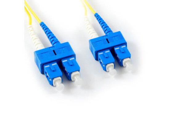 چین CATV DX SC UPC فیبر نوری اتصالات 2.0 / 3.0mm اندازه پلاستیک مسکن تامین کننده