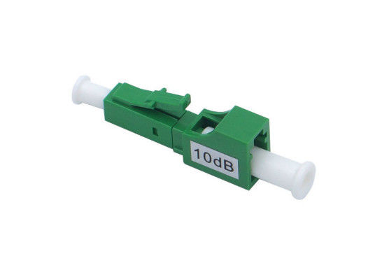 چین 1310/1550 نانومتر E2000 Attenuator گام، LC APC سبز 10db Attenuator تامین کننده