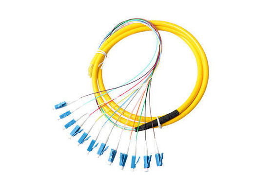 چین اعتبار بالا UPC Lc Pigtail Single Mode، Yellow LSZH Out Jacket Cord Pigtail تامین کننده