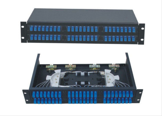 چین نوع کشو 48 پورت کوپلینگ اپتیکال 2u، دستگاه فیبر نوری Rack Mount تامین کننده