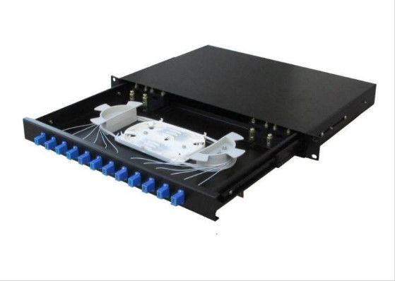 چین FTTB Lc Fibre Coupler برای Telecom، 1U 12 پورت فیبر نوری کوپلینگ Splitter تامین کننده