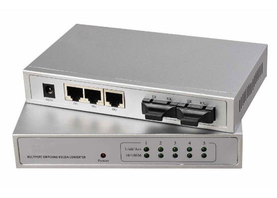 چین نیمه / کامل Duples RJ45 پورت سوئیچ کابل نوری، 10 / 100M خودکار تشخیص سریع سوئیچ اترنت تامین کننده