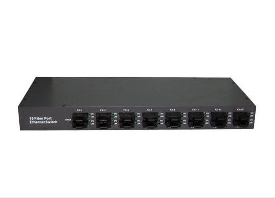 چین Vlan Mac 16 پورت اترنت سوئیچ، 10/100 پایه - Fx تا 20KM - 100KM سوئیچ شبکه اترنت تامین کننده