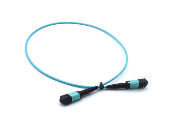 کابل FTTH Telecom MPO Simplex پچ، آبی 8 هسته / 12 هسته فیبر نوری کابل APC پرداخت تامین کننده