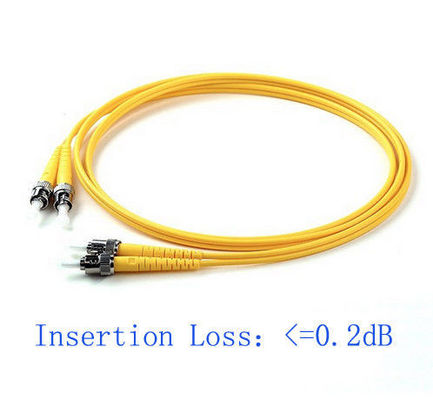 3.0mm 5 متری LSZH Duplex Patch Cord، Low Insertion Loss 10g Single Mode Fiber Patch Cord تامین کننده