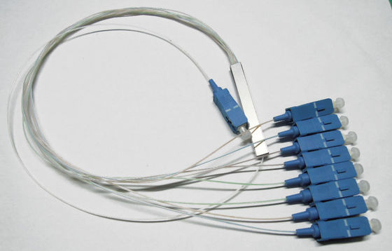 0.9 میلی متر فیبر نوری کابل شکاف برای شبکه های FTTX / PON، 1 × 8 PLC فیبر شکاف تامین کننده