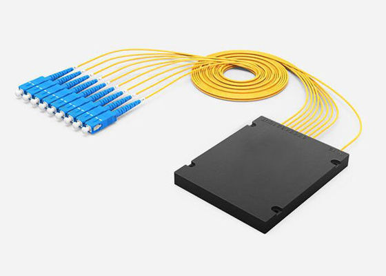افت ولتاژ پایین نوری کابل شکاف، کم PDL 1x8 PLC Splitter ABS لوله 2.0mm 1M کابل تامین کننده