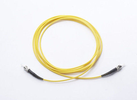 پایه پایین دوتایی فیبر نوری Patch Cord ST / PC - ST / PC رنگ زرد تامین کننده