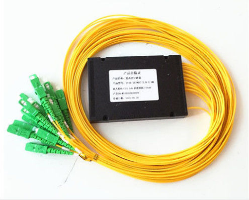 زرد PLC نوری شکاف، LSZH فیبر نوری 1x16 PLC شکاف شکاف برای سیستم های FTTX تامین کننده