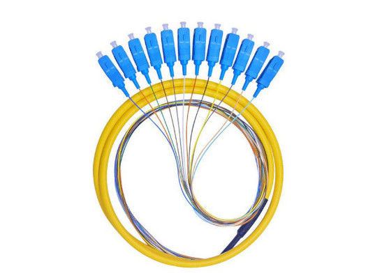 SC / UPC فیبر نوری Pigtail 1310 / 1550nm طول موج برای شبکه محلی تامین کننده