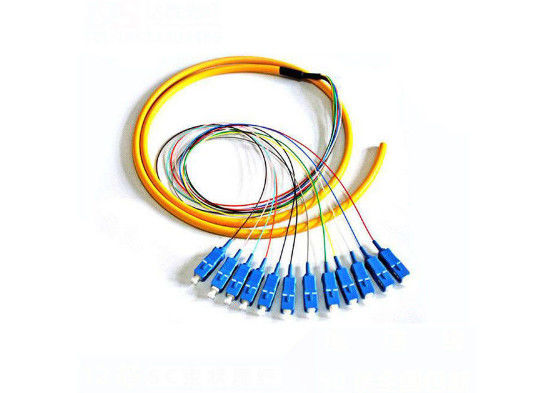SC / UPC فیبر نوری Pigtail 1310 / 1550nm طول موج برای شبکه محلی تامین کننده