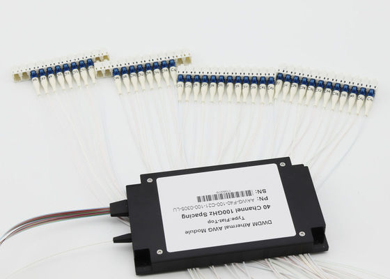 حداکثر IL 5.0dB DWDM Mux Demux 40Ch AAWG جعبه ABS برای 5G Front Haul / Datacenter تامین کننده